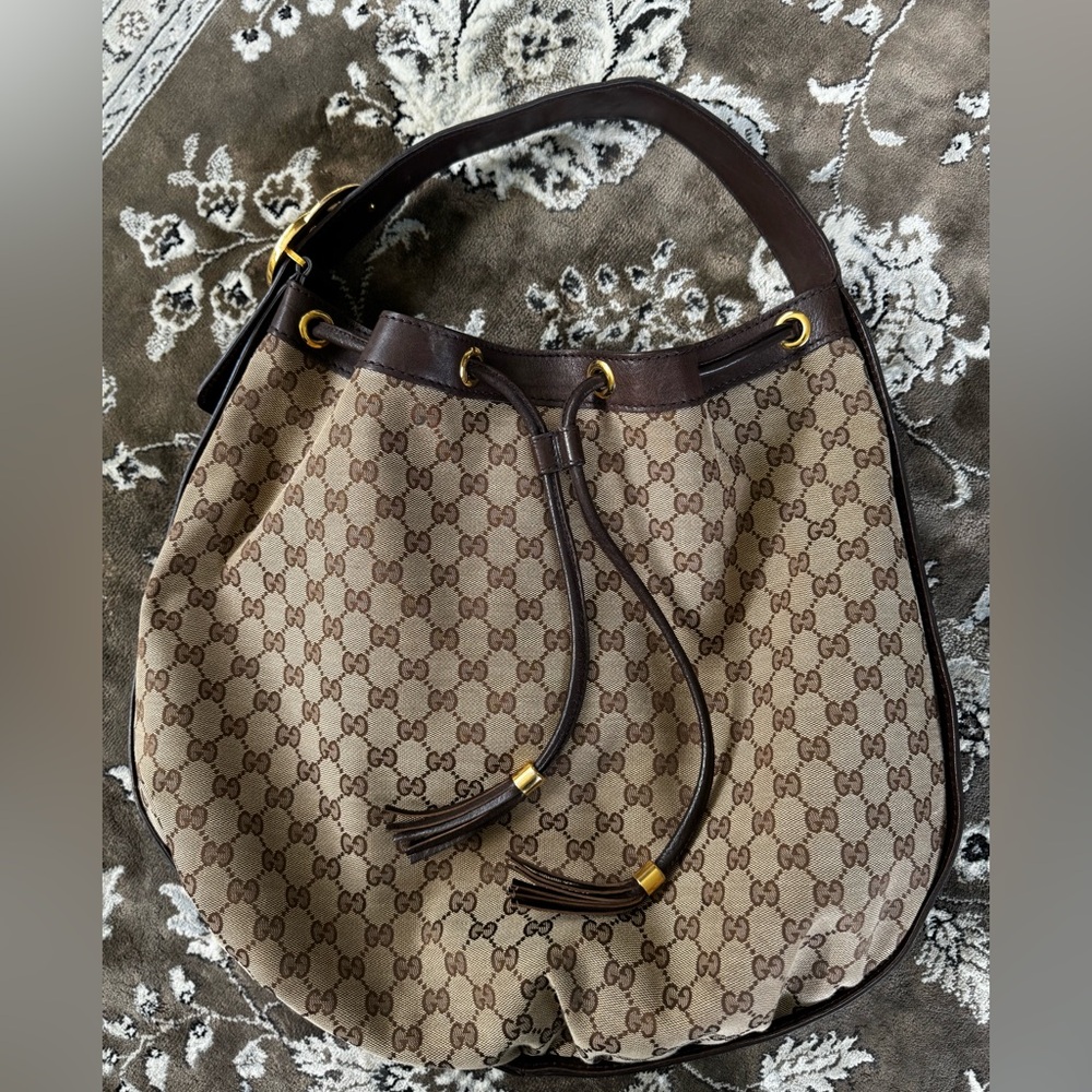 Gucci Used Monogram Interlocking Icon Shoulder Ba… - image 8